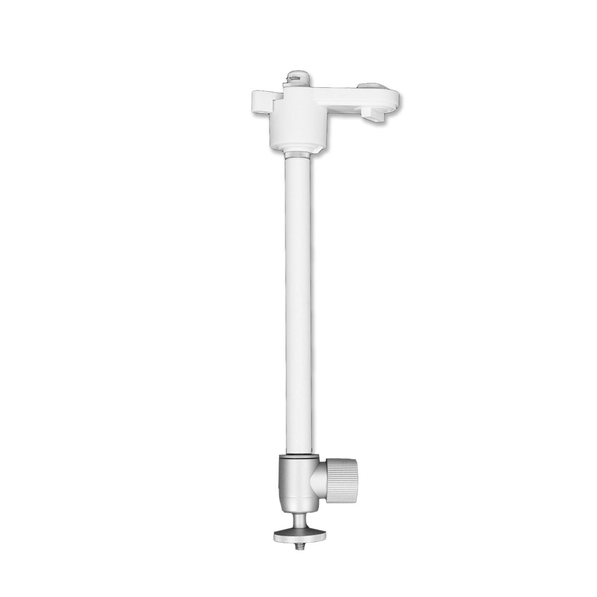 ダクトレール ライティングレール用プロジェクター天吊金具 (ホワイト) ロングシャフト 1/4インチネジ用 【耐荷重1kg】