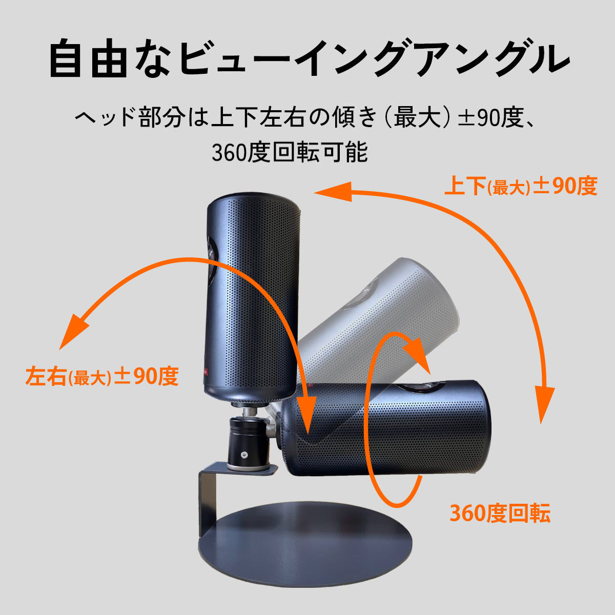 プロジェクタースタンド 卓上置き型 Cタイプ【耐荷重3kg】