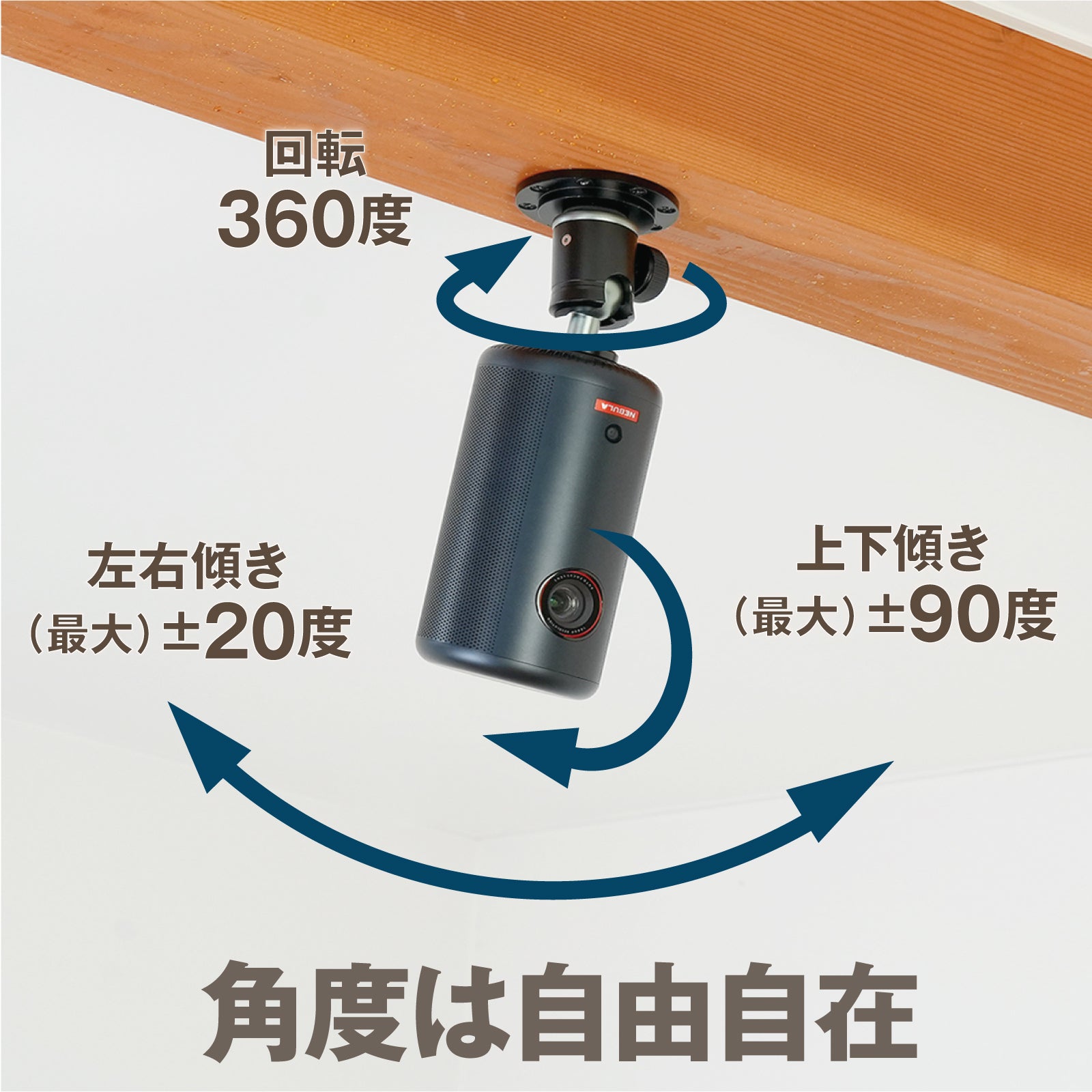 プロジェクター天吊金具 マウントプレート 1/4インチネジ用